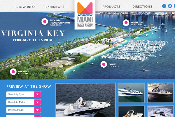 Miami International Boat Show – Website Design