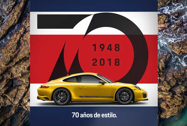 Porsche 70 Year Anniversary Posters for Latin America